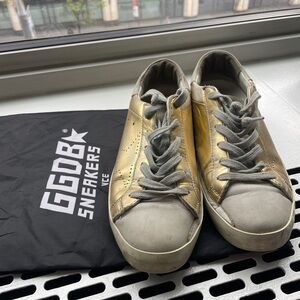 Golden Goose Gold Sneakers
